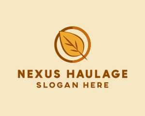 Natural Autumn Leaf logo design