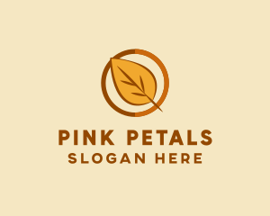 Natural Autumn Leaf logo design