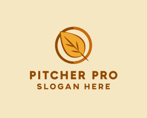 Natural Autumn Leaf logo design