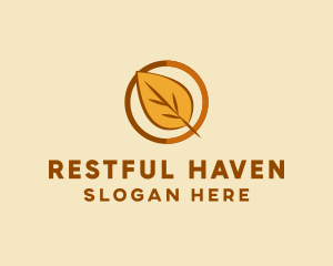 Natural Autumn Leaf logo design