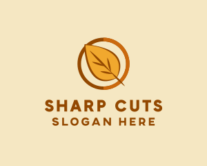 Natural Autumn Leaf logo design