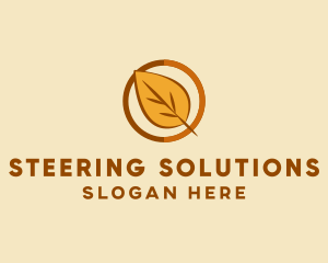 Natural Autumn Leaf logo design