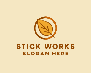 Natural Autumn Leaf logo design