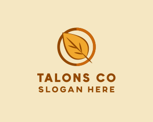 Natural Autumn Leaf logo design