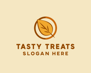 Natural Autumn Leaf logo design