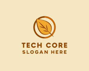 Natural Autumn Leaf logo design