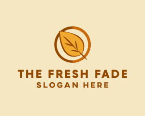 Natural Autumn Leaf logo design