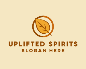 Natural Autumn Leaf logo design