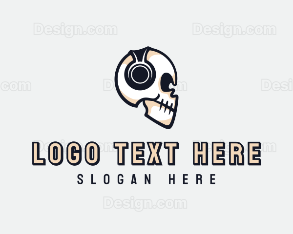 Skull Headphones Broadcast Logo