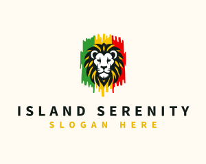 Reggae Lion Rastafari logo