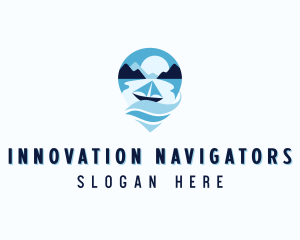 Boat Travel Getaway logo design