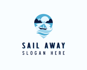 Boat Travel Getaway logo design