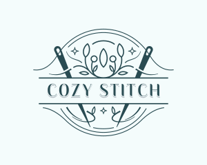 Stitching Embroidery Tailor logo design