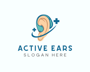 Medical Hearing Aid Device logo design