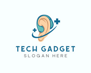 Medical Hearing Aid Device logo design