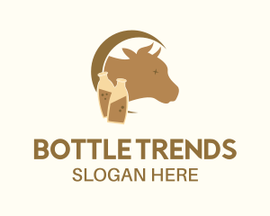 Cow Milk Bottle logo