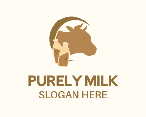 Cow Milk Bottle logo