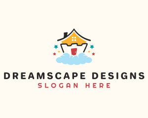 Kindergarten Preschool House logo design