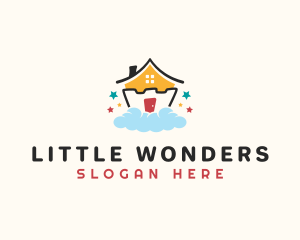 Kindergarten Preschool House logo design