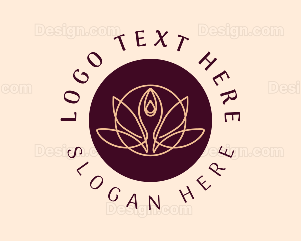 Wellness Yoga Lotus Logo