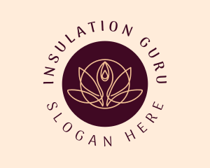 Wellness Yoga Lotus logo design