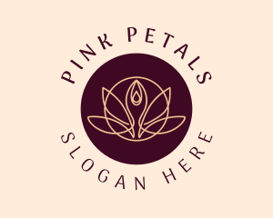 Wellness Yoga Lotus logo design