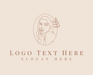 Minimalist Female Emblem logo design