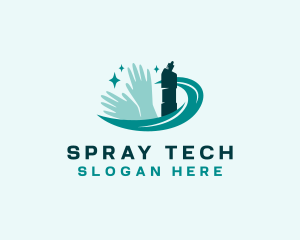 Cleaning Gloves Sprayer Sanitation logo