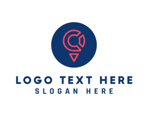 Letter - Location Pin Letter C logo design