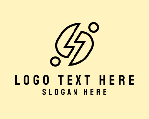 Power Voltage Electrician logo design