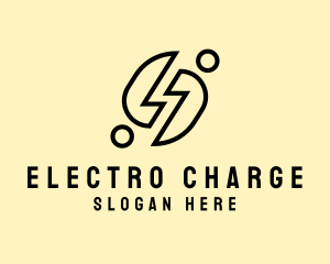 Power Voltage Electrician logo design