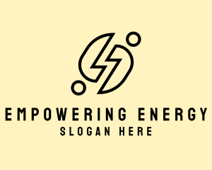 Power Voltage Electrician logo design