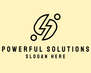 Power Voltage Electrician logo design