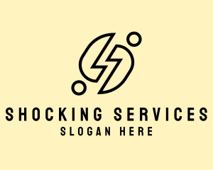 Power Voltage Electrician logo design