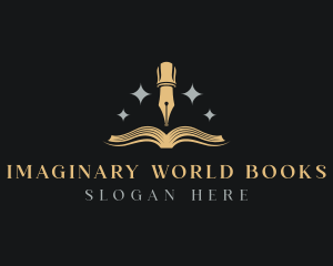 Calligraphy Pen Book Writing logo