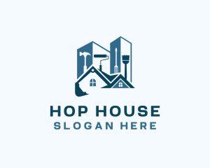 House Construction Tools logo design