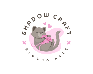 Craft Yarn Cat logo design