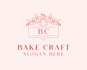 Bakery Strawberry Cake logo design