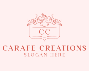 Bakery Strawberry Cake logo design