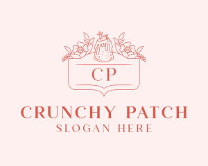 Bakery Strawberry Cake logo design