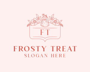 Bakery Strawberry Cake logo design