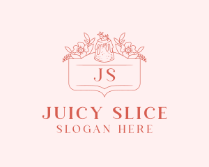 Bakery Strawberry Cake logo design