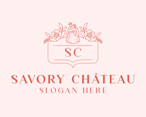 Bakery Strawberry Cake logo design