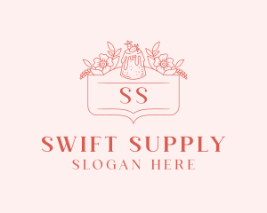 Bakery Strawberry Cake logo design