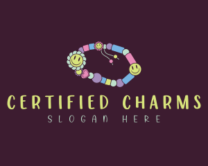 Smiley Beads Bracelet logo design