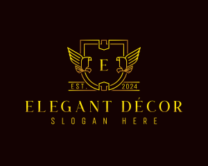 Elegant Bird Crest logo design