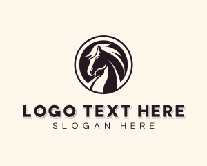 Horse Equestrian Stallion logo