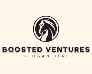 Horse Equestrian Stallion logo design