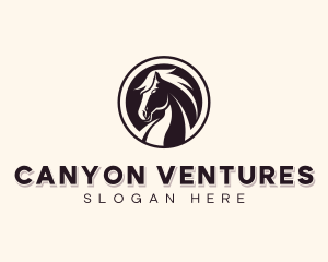 Horse Equestrian Stallion logo design