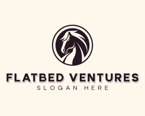 Horse Equestrian Stallion logo design